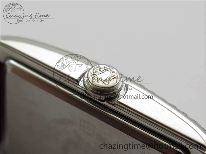 Doloevita SS Crystal Bezel 5055F 1:1 Best Edition Ivory White Textured Dial On Red Leather Strap Cal.L178.2