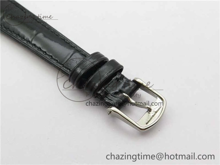 Doloevita SS Crystal Bezel 8848F 1:1 Best Edition Ivory White Textured Dial On Black Leather Strap Cal.L178.2