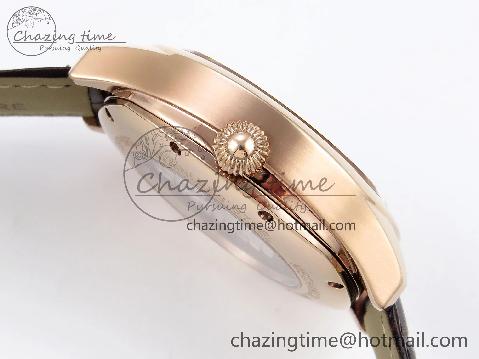Drive De Cartier Flying Tourbillon RG RMS Best Edition White Dial on Brown Leather Strap