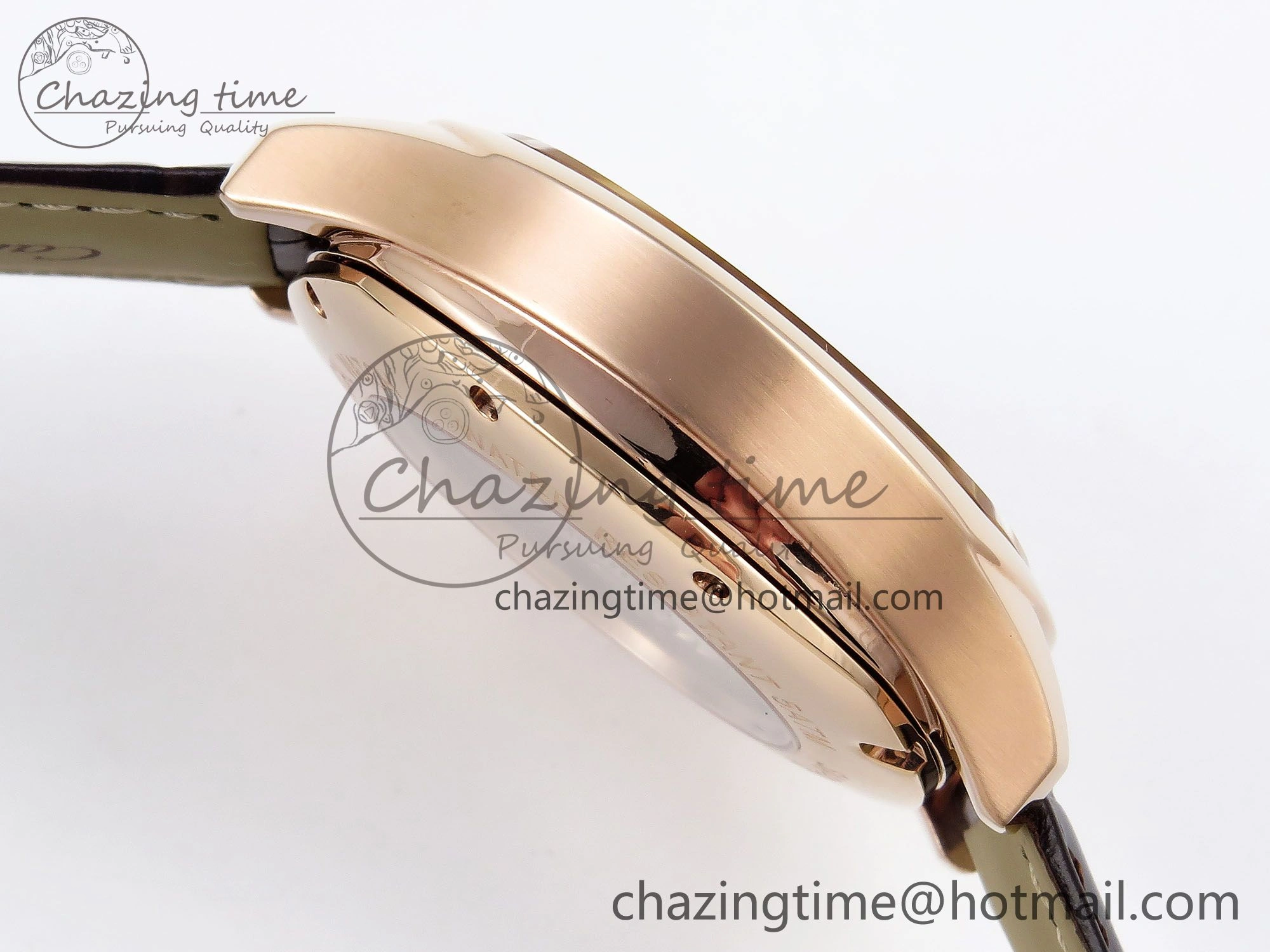 Drive De Cartier Flying Tourbillon RG RMS Best Edition White Dial on Brown Leather Strap