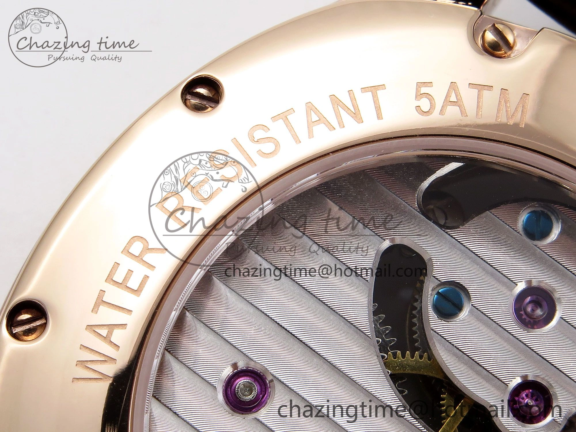 Drive De Cartier Flying Tourbillon RG RMS Best Edition White Dial on Brown Leather Strap