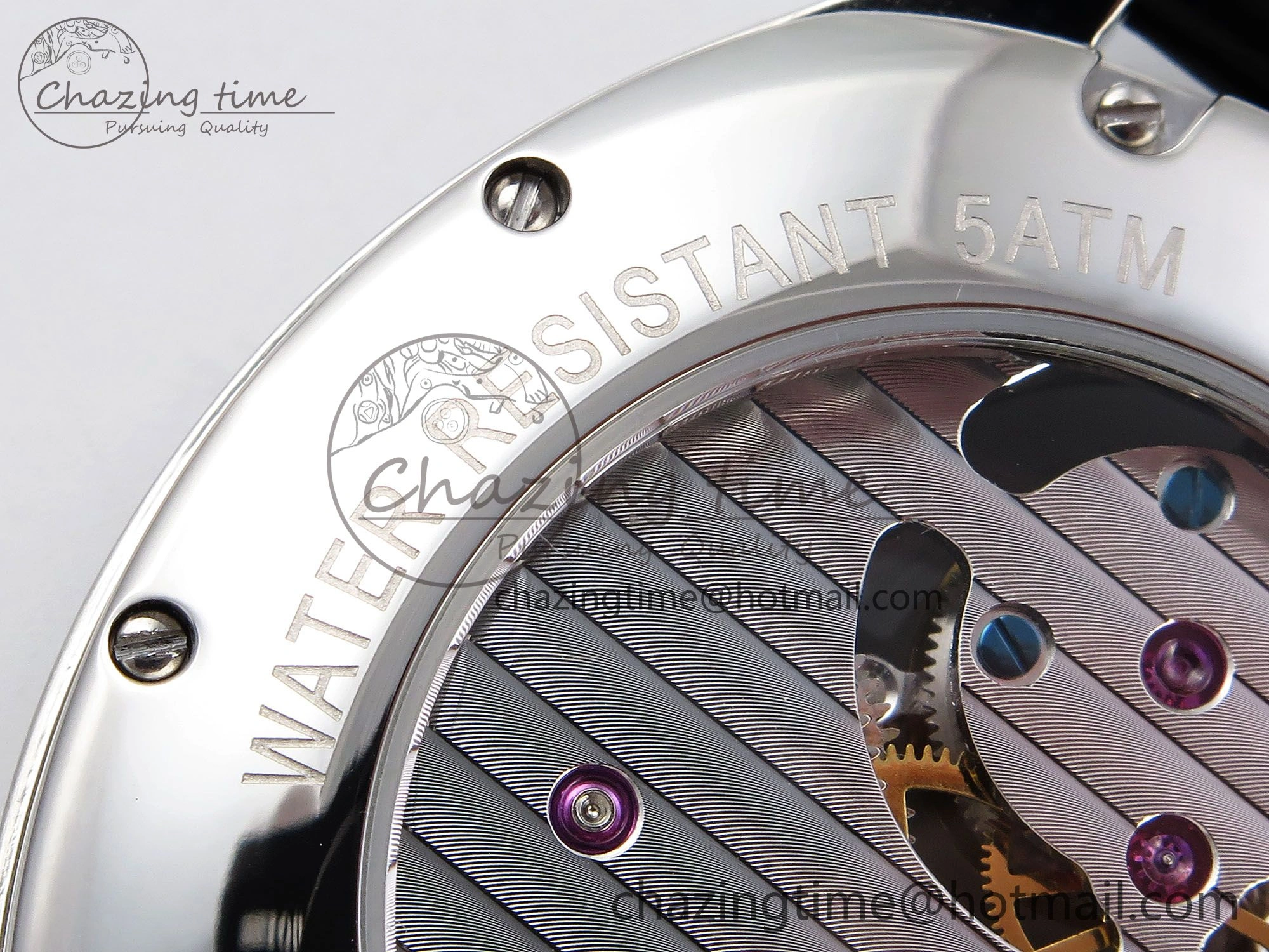 Drive De Cartier Flying Tourbillon SS RMS Best Edition Blue Dial on Black Leather Strap