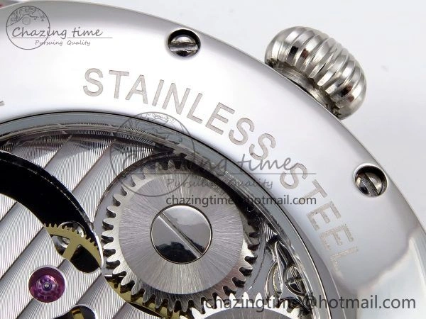Drive De Cartier Flying Tourbillon SS RMS Best Edition Green Dial on Black Leather Strap