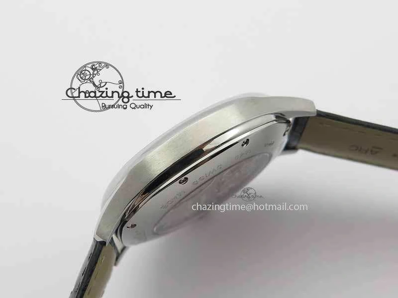 Drive De Cartier Tourbillon SS TF Best Edition Gray Textured Dial On Black Leather Strap