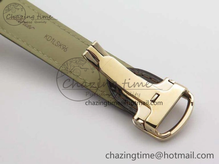 Drive de Cartier RG TF 1:1 Best Edition White Textured Dial On Brown Leather Strap A23J