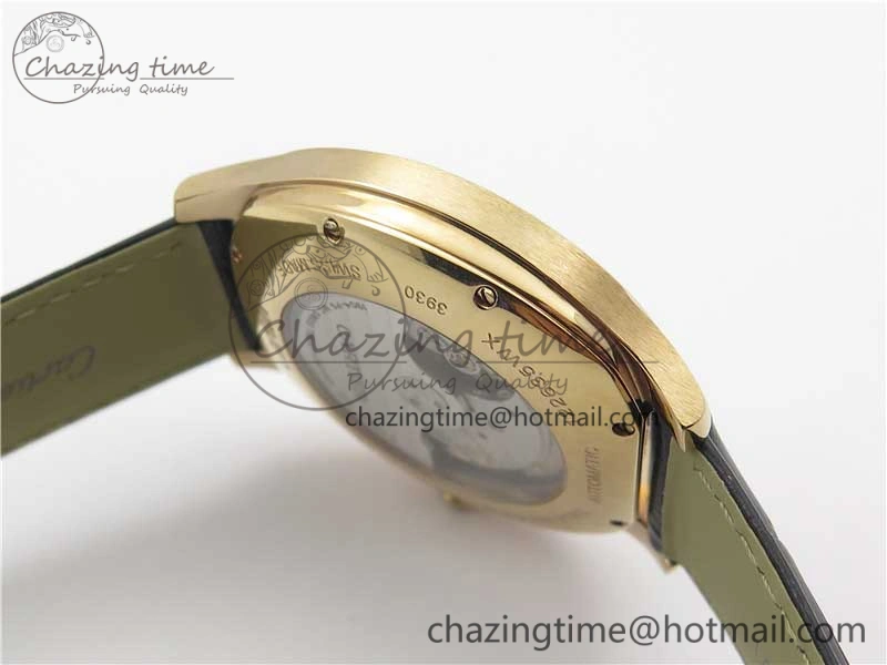 Drive de RG GSF 1:1 Best Edition Gray Textured Dial on Black Leather Strap A23J to 1904-PS MC V2