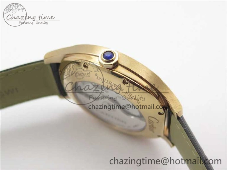 Drive de RG GSF 1:1 Best Edition Gray Textured Dial on Black Leather Strap A23J to 1904-PS MC V2