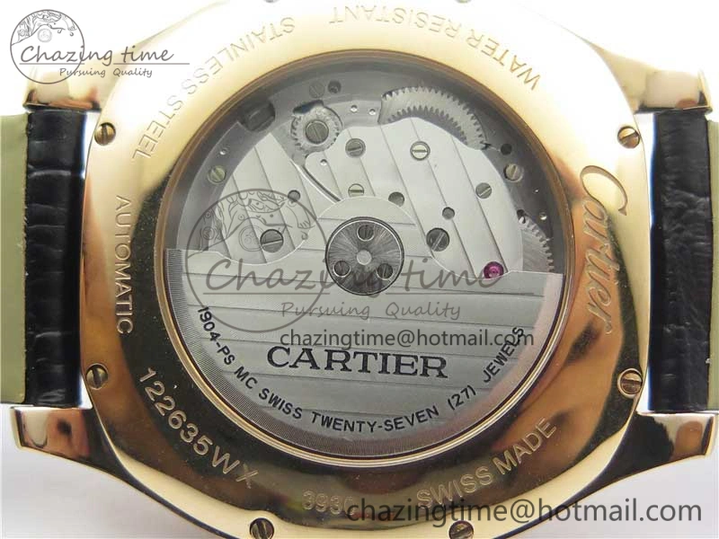 Drive de RG GSF 1:1 Best Edition Gray Textured Dial on Black Leather Strap A23J to 1904-PS MC V2