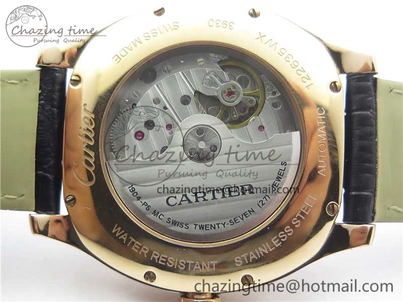 Drive de RG GSF 1:1 Best Edition Gray Textured Dial on Black Leather Strap A23J to 1904-PS MC V2