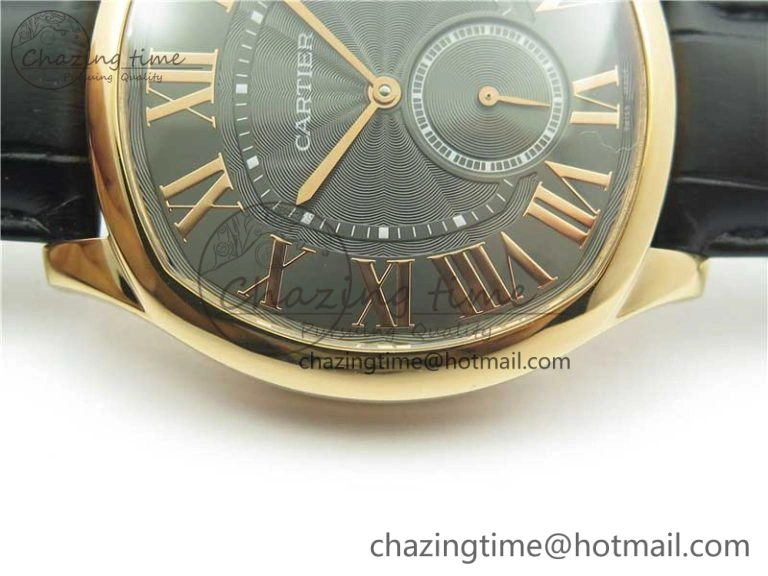 Drive de RG GSF 1:1 Best Edition Gray Textured Dial on Black Leather Strap A23J to 1904-PS MC V2