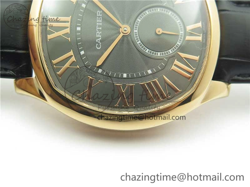 Drive de RG GSF 1:1 Best Edition Gray Textured Dial on Black Leather Strap A23J to 1904-PS MC V2