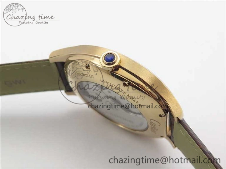 Drive de RG GSF 1:1 Best Edition White Textured Dial on Brown Leather Strap A23J to 1904-PS MC V2