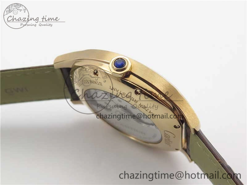 Drive de RG GSF 1:1 Best Edition White Textured Dial on Brown Leather Strap A23J to 1904-PS MC V2