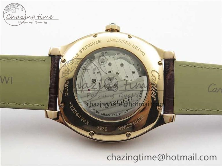 Drive de RG GSF 1:1 Best Edition White Textured Dial on Brown Leather Strap A23J to 1904-PS MC V2