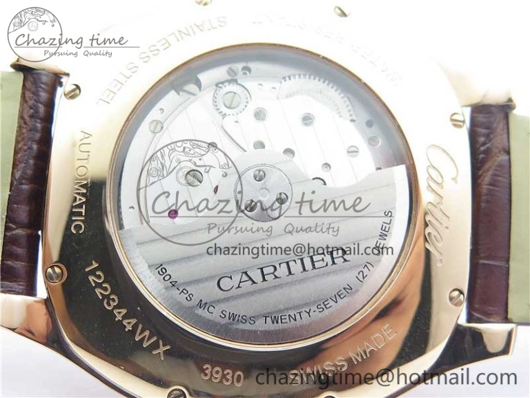 Drive de RG GSF 1:1 Best Edition White Textured Dial on Brown Leather Strap A23J to 1904-PS MC V2