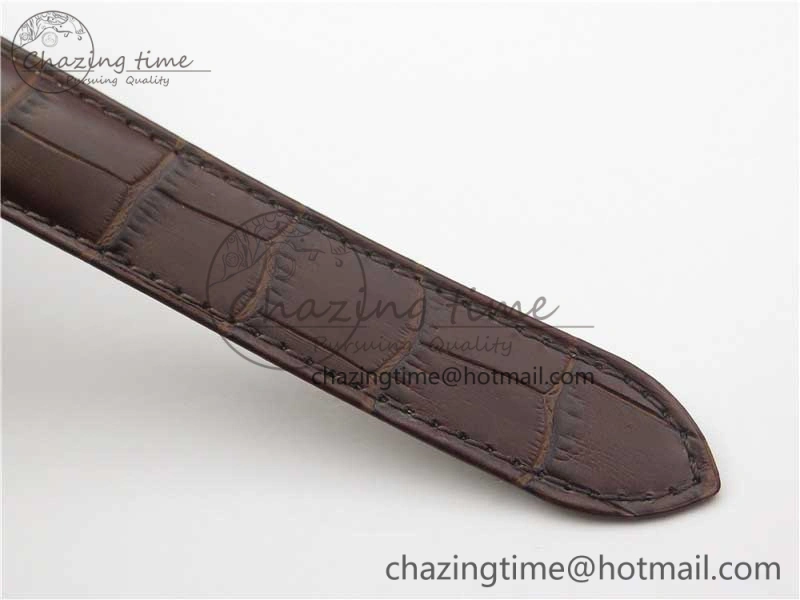 Drive de RG GSF 1:1 Best Edition White Textured Dial on Brown Leather Strap A23J to 1904-PS MC V2