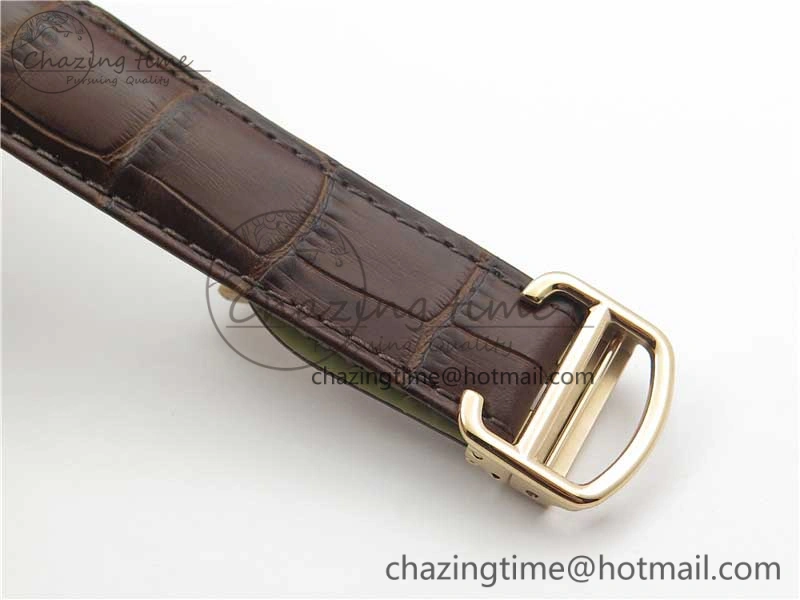 Drive de RG GSF 1:1 Best Edition White Textured Dial on Brown Leather Strap A23J to 1904-PS MC V2