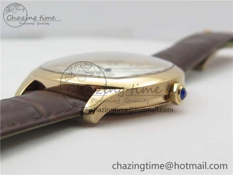 Drive de RG GSF 1:1 Best Edition White Textured Dial on Brown Leather Strap A23J to 1904-PS MC V2
