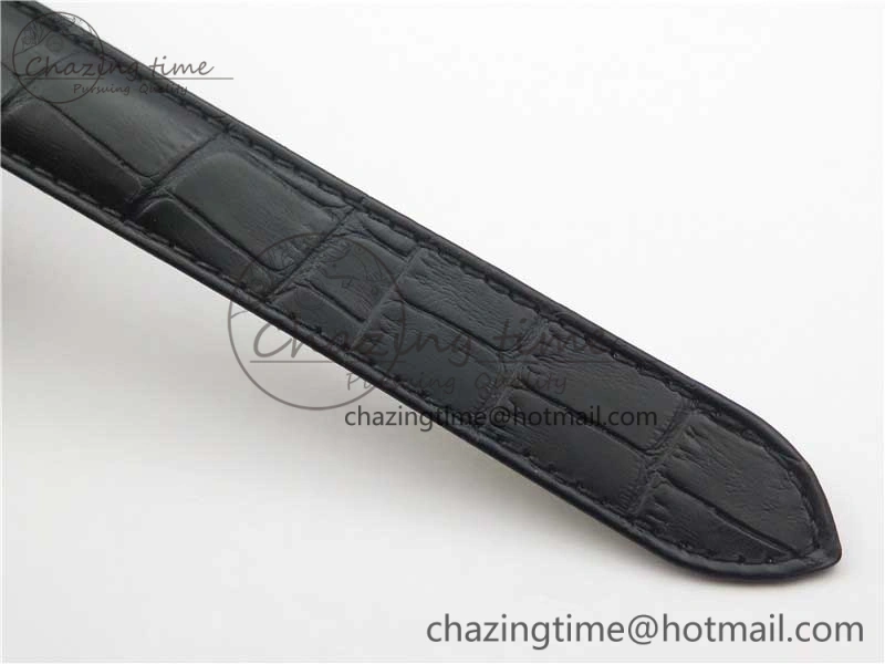 Drive de SS GSF 1:1 Best Edition Black Textured Dial on Black Leather Strap A23J to 1904-PS MC V2