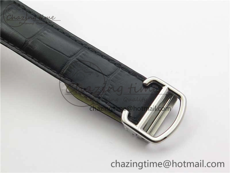 Drive de SS GSF 1:1 Best Edition Black Textured Dial on Black Leather Strap A23J to 1904-PS MC V2