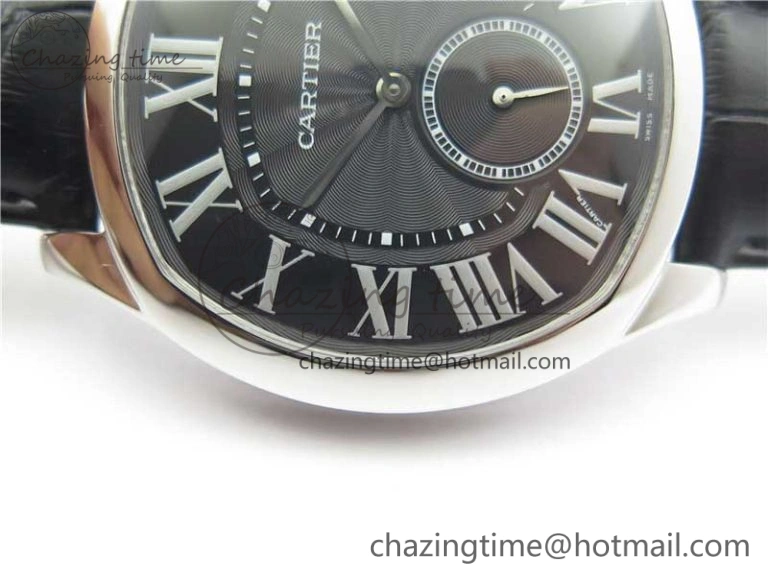 Drive de SS GSF 1:1 Best Edition Black Textured Dial on Black Leather Strap A23J to 1904-PS MC V2