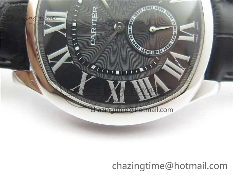 Drive de SS GSF 1:1 Best Edition Black Textured Dial on Black Leather Strap A23J to 1904-PS MC V2