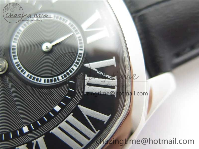 Drive de SS GSF 1:1 Best Edition Black Textured Dial on Black Leather Strap A23J to 1904-PS MC V2