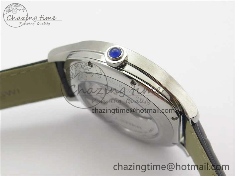 Drive de SS GSF 1:1 Best Edition White Textured Dial on Black Leather Strap A23J to 1904-PS MC V2
