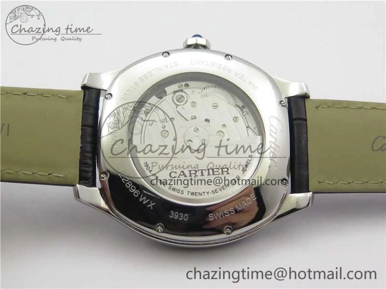 Drive de SS GSF 1:1 Best Edition White Textured Dial on Black Leather Strap A23J to 1904-PS MC V2