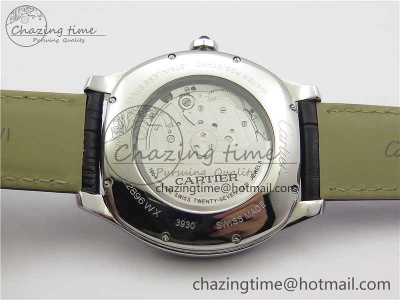 Drive de SS GSF 1:1 Best Edition White Textured Dial on Black Leather Strap A23J to 1904-PS MC V2