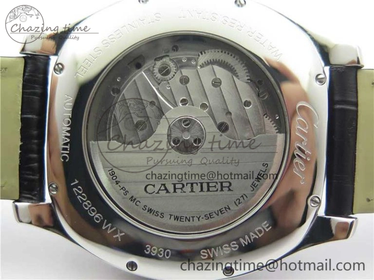 Drive de SS GSF 1:1 Best Edition White Textured Dial on Black Leather Strap A23J to 1904-PS MC V2