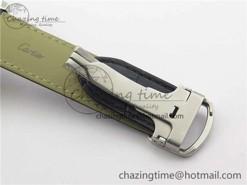 Drive de SS GSF 1:1 Best Edition White Textured Dial on Black Leather Strap A23J to 1904-PS MC V2