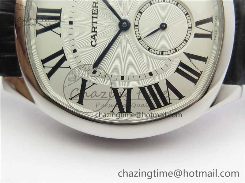 Drive de SS GSF 1:1 Best Edition White Textured Dial on Black Leather Strap A23J to 1904-PS MC V2