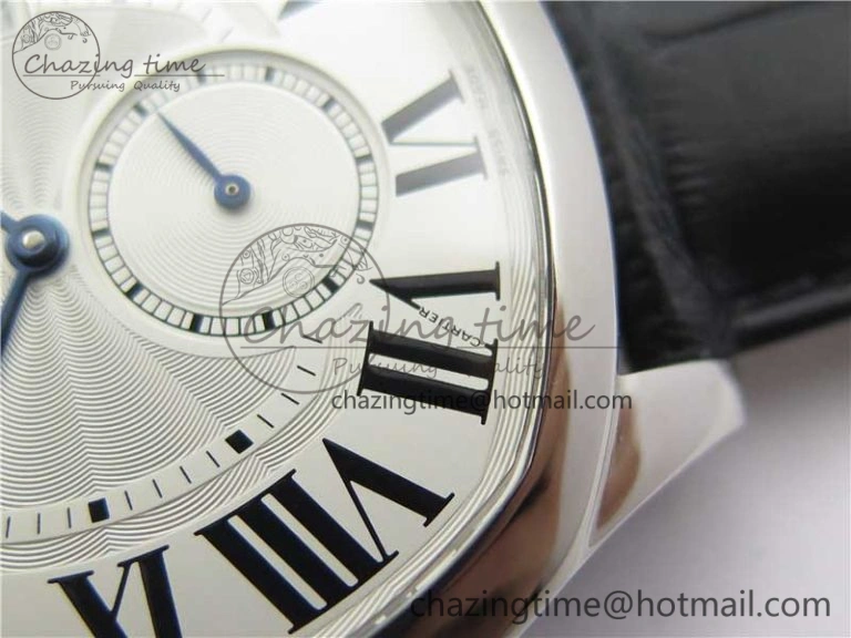 Drive de SS GSF 1:1 Best Edition White Textured Dial on Black Leather Strap A23J to 1904-PS MC V2