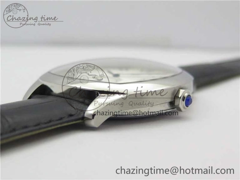 Drive de SS GSF 1:1 Best Edition White Textured Dial on Black Leather Strap A23J to 1904-PS MC V2