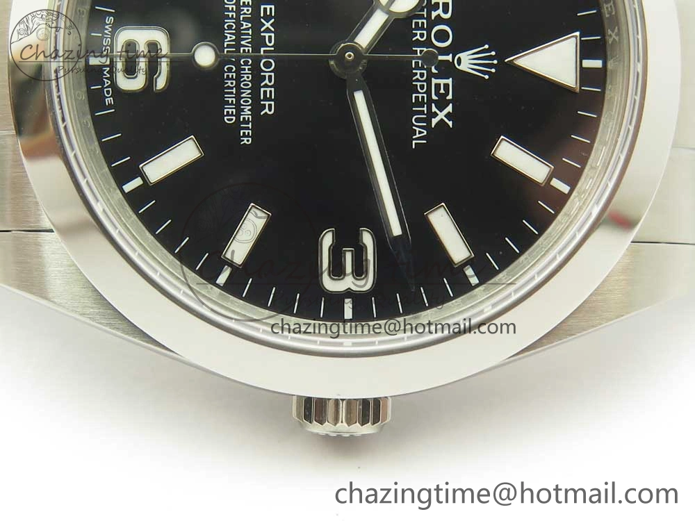 EXPLORER I 214270 39mm BP Maker 1:1 Best Edition Black Dial 904L SS Case and Bracelet A2824