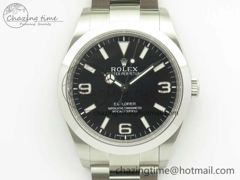 EXPLORER I 214270 39mm BP Maker 1:1 Best Edition Black Dial 904L SS Case and Bracelet A2824