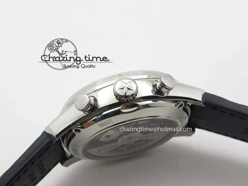 El Primero Chrono SS AXF Black Dial on Black Leather Strap A7750