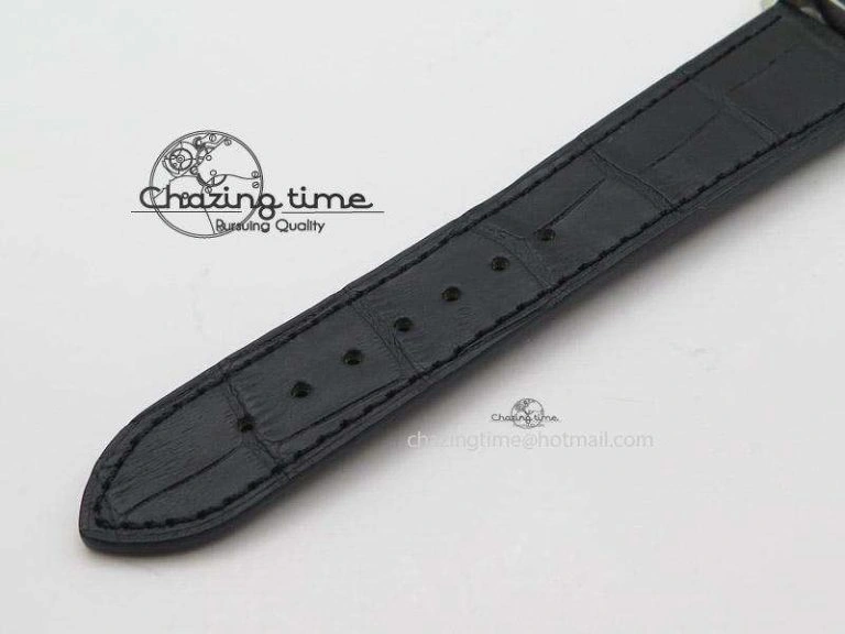 El Primero Chrono SS AXF Black Dial on Black Leather Strap A7750