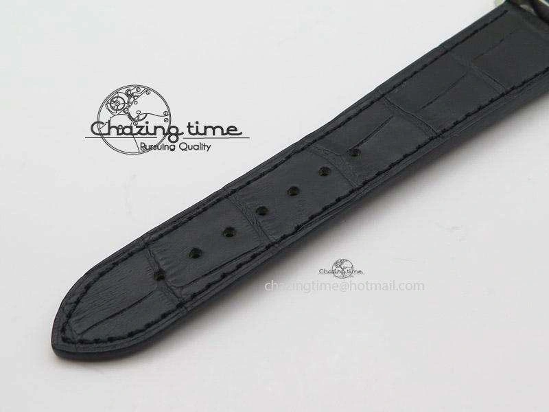 El Primero Chrono SS AXF Black Dial on Black Leather Strap A7750