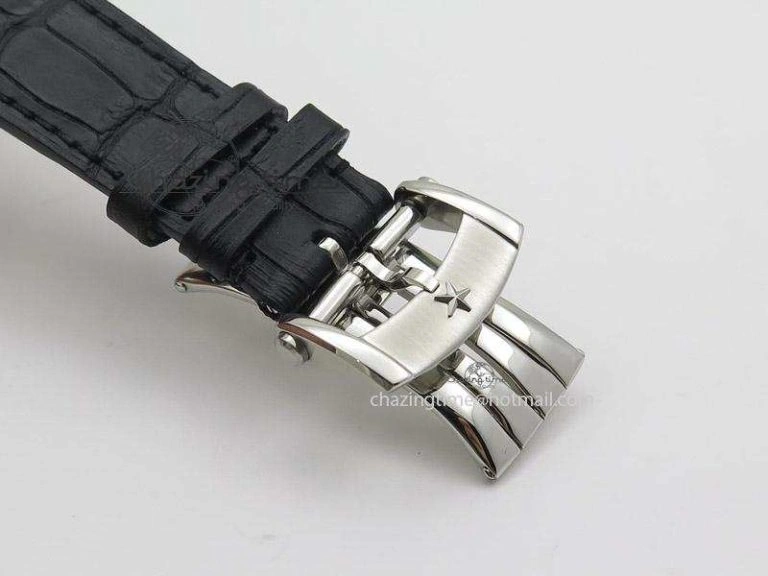 El Primero Chrono SS AXF Black Dial on Black Leather Strap A7750