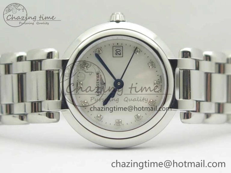 Elegance SS GSF 1:1 Best Edition White MOP Dial On SS Bracelet Cal.L250