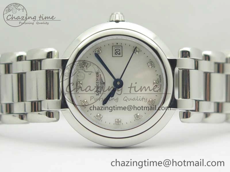 Elegance SS GSF 1:1 Best Edition White MOP Dial On SS Bracelet Cal.L250
