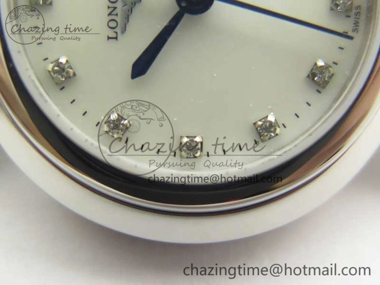Elegance SS GSF 1:1 Best Edition White MOP Dial On SS Bracelet Cal.L250