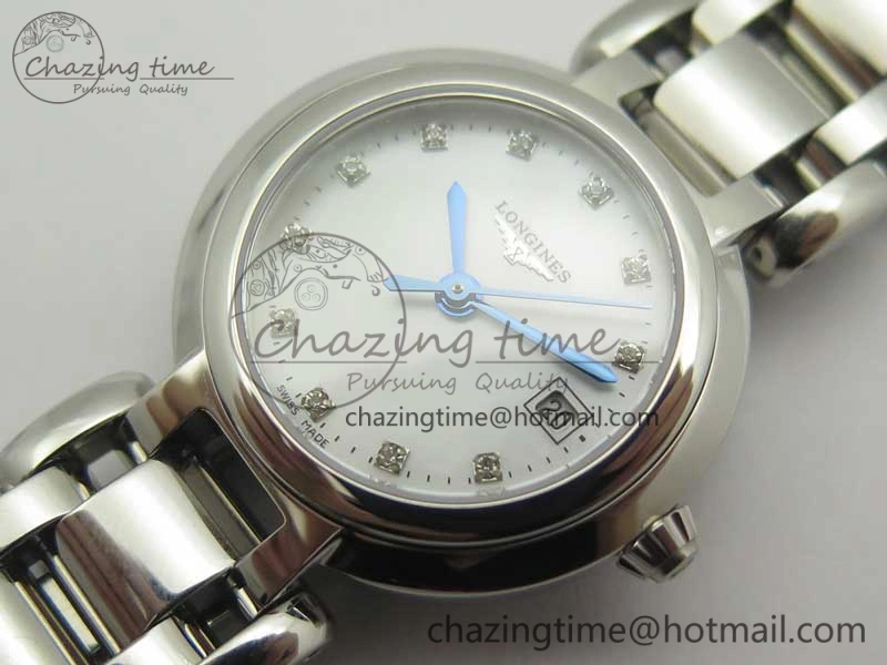 Elegance SS GSF 1:1 Best Edition White MOP Dial On SS Bracelet Cal.L250