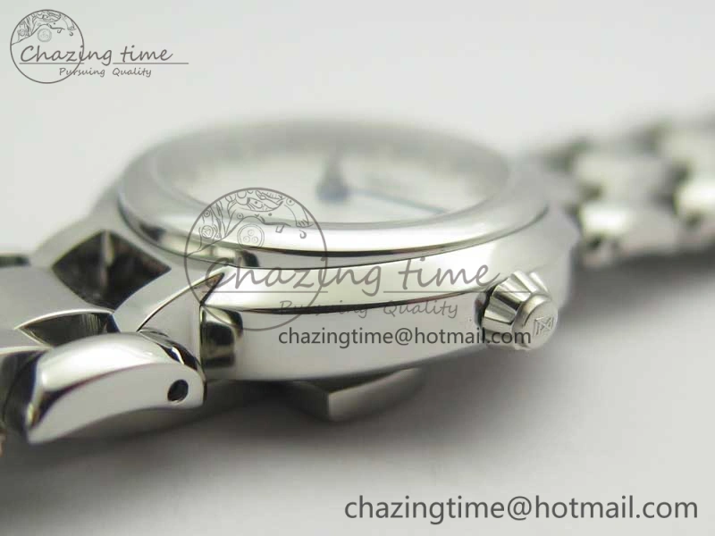 Elegance SS GSF 1:1 Best Edition White MOP Dial On SS Bracelet Cal.L250