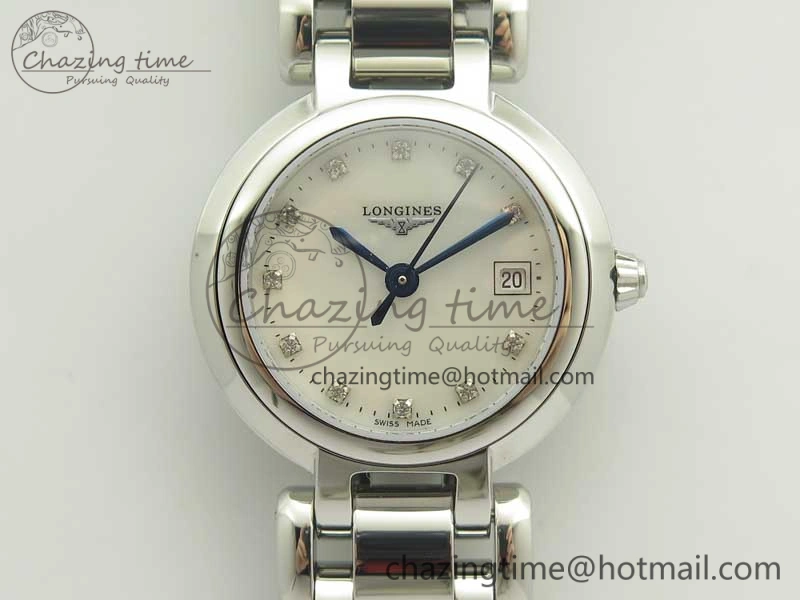 Elegance SS GSF 1:1 Best Edition White MOP Dial On SS Bracelet Cal.L250