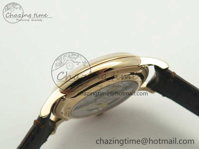 Elite RG LHF 1:1 Best Edition Silver Dial On Leather Strap MIYOTA9015 To Elite6150
