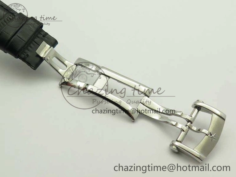 Elite SS LHF 1:1 Best Edition Silver Dial On Leather Strap MIYOTA9015 To Elite6150