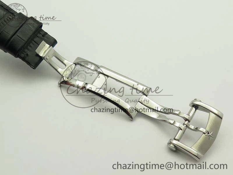 Elite SS LHF 1:1 Best Edition Silver Dial On Leather Strap MIYOTA9015 To Elite6150